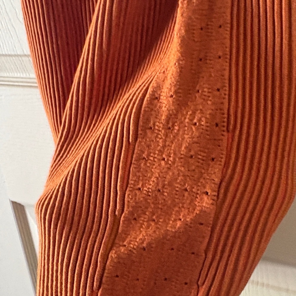 GUESS Orange Ribbed Tank Mini Dress - Picture 3 of 4